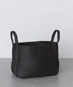 Will & Atlas Large Jute Basket - Charcoal