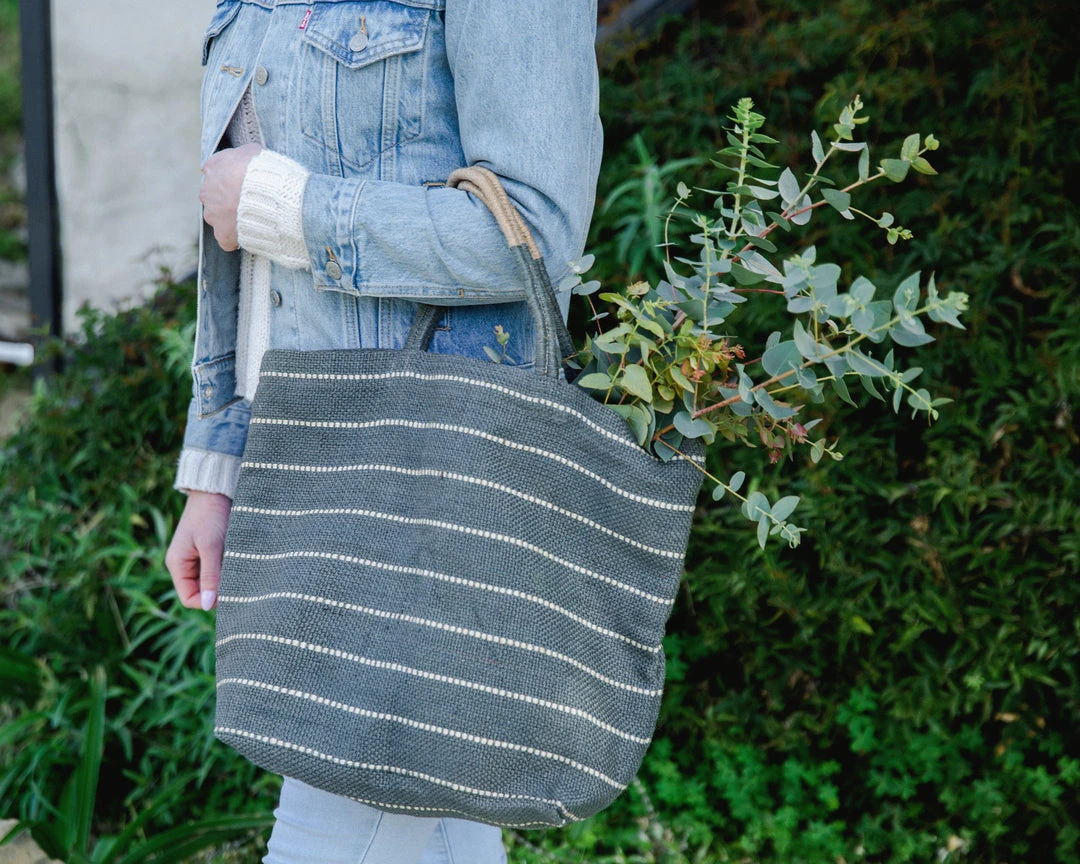 Will & Atlas Accessories Marin Jute Shopper - Slate Will & Atlas Accessories Marin Jute Shopper - Slate