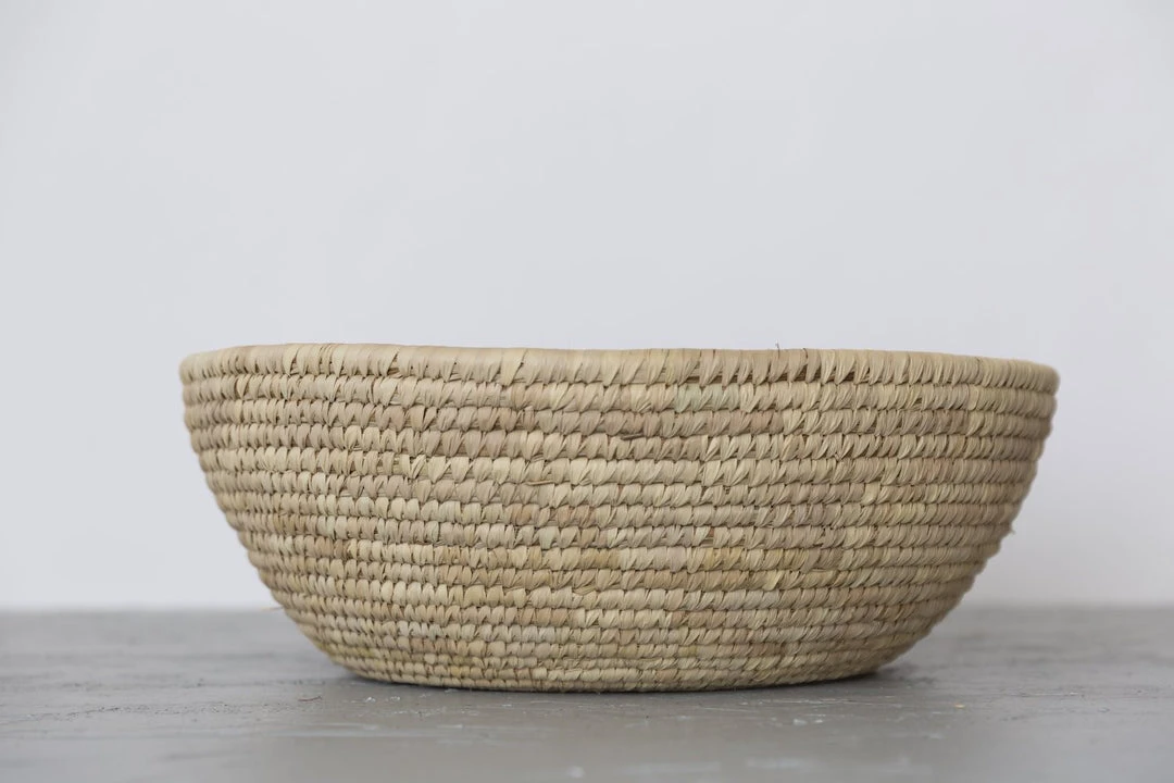 Will & Atlas Home Goods Palm Leaf Jumbo Woven Bowl Will & Atlas Home Goods Palm Leaf Jumbo Woven Bowl