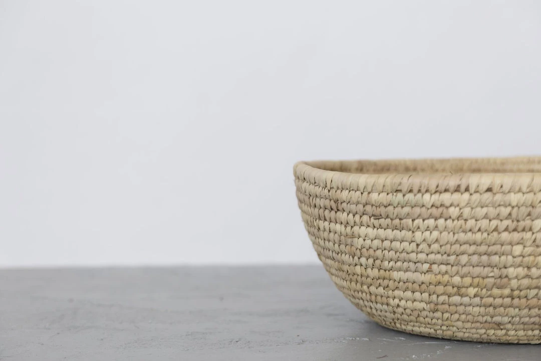 Will & Atlas Home Goods Palm Leaf Jumbo Woven Bowl Will & Atlas Home Goods Palm Leaf Jumbo Woven Bowl