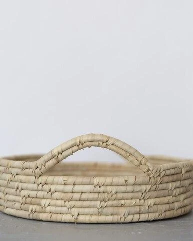 Will & Atlas Palm Leaf Large Woven Tray Will & Atlas Palm Leaf Large Woven Tray