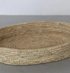 Will & Atlas Palm Leaf Large Woven Tray