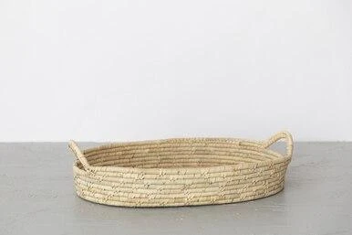 Will & Atlas Palm Leaf Large Woven Tray Will & Atlas Palm Leaf Large Woven Tray