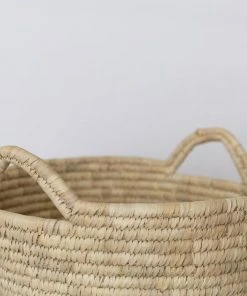 Will & Atlas Best Sellers Palm Leaf Laundry Basket - Oval 2 Will & Atlas Best Sellers Palm Leaf Laundry Basket - Oval