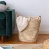 Will & Atlas Palm Leaf Laundry Basket - Round