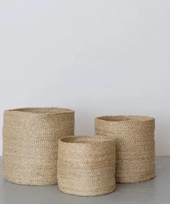 Will & Atlas Round Jute Baskets
