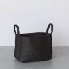 Will & Atlas Home Goods Small Jute Basket - Charcoal