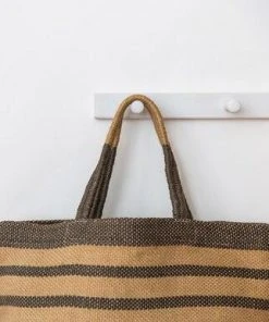 Will & Atlas Sonoma Jute Shopper - Gray Stripe 9 Will & Atlas Sonoma Jute Shopper - Gray Stripe