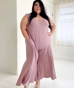 Mien Willow Wide Rib Jumpsuit Clothing