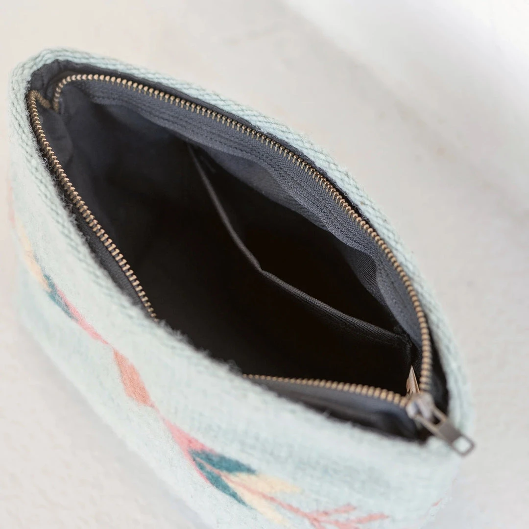 MZ Fair Trade Wind + Arrows Wool Clutch Bag Accessories MZ Fair Trade Wind + Arrows Wool Clutch Bag Accessories