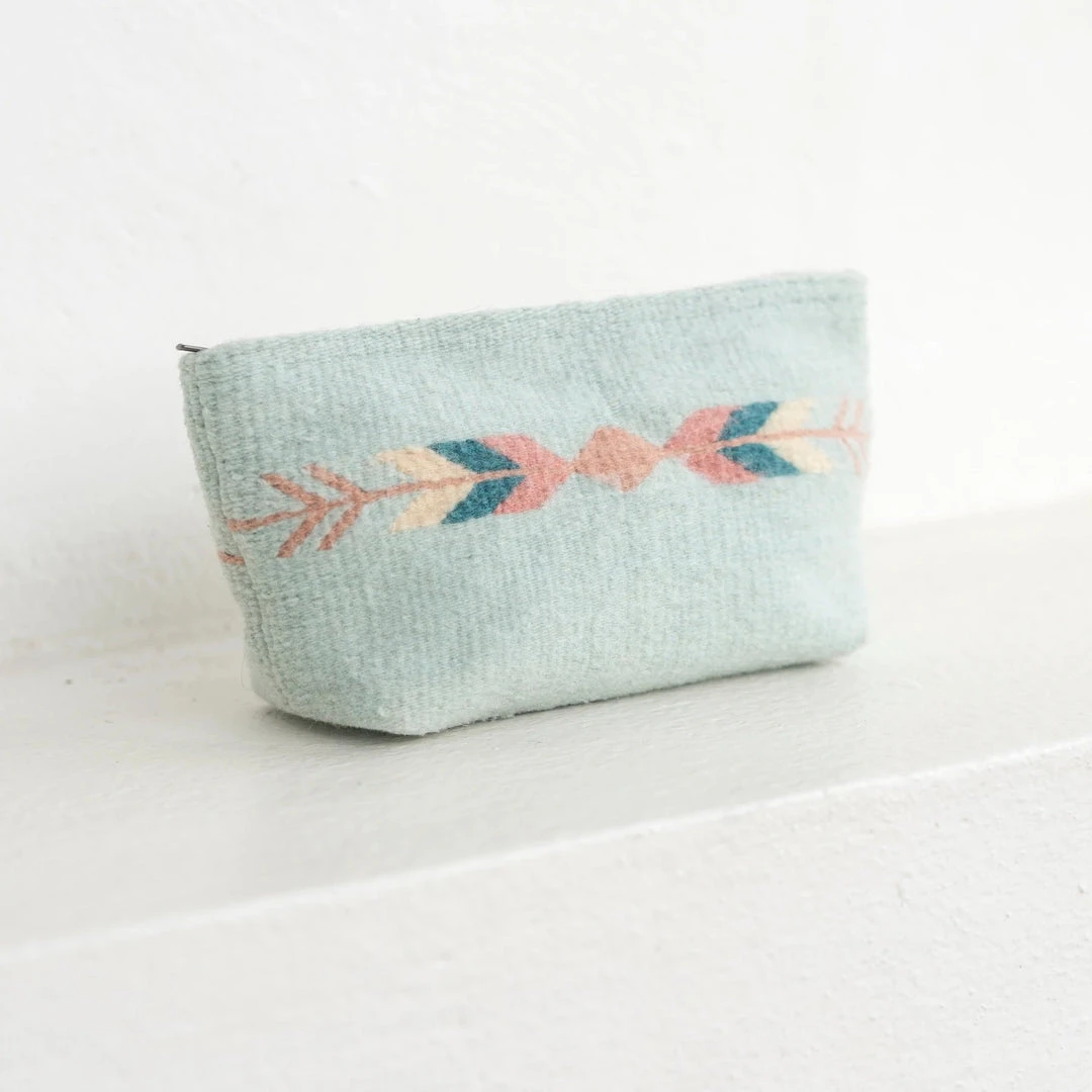 MZ Fair Trade Wind + Arrows Wool Clutch Bag Accessories MZ Fair Trade Wind + Arrows Wool Clutch Bag Accessories