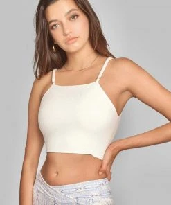 Wolven Crisscross Four-Way Recycled Top - Aquarius