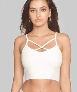 Wolven Crisscross Four-Way Recycled Top - Aquarius