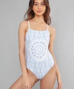 Wolven Reversible Recycled One Piece Swimsuit - Aquarius