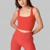 Wolven Double Cross Recycled Top - Cayenne Activewear + Athleisure