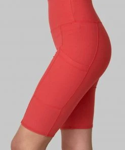 Wolven Best Sellers Recycled Bike Short With Pockets - Cayenne