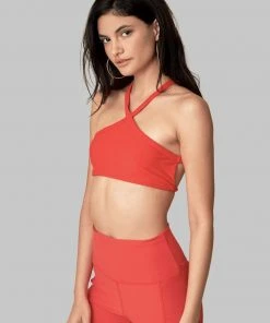 Wolven Recycled Pyramid Top - Cayenne 6 Wolven Recycled Pyramid Top - Cayenne