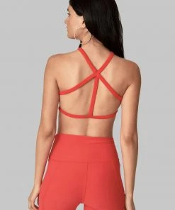 Wolven Recycled Pyramid Top - Cayenne 8 Wolven Recycled Pyramid Top - Cayenne