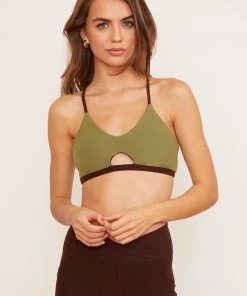 Wolven Reversible Crisscross Recycled Bra - Chai Activewear + Athleisure