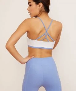 Wolven Reversible Crisscross Recycled Bra - Juniper