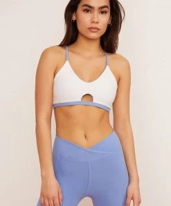 Wolven Reversible Crisscross Recycled Bra - Juniper