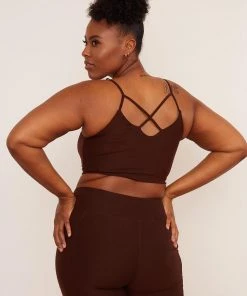 Wolven Reversible Crisscross Four-Way Recycled Top - Chai Activewear + Athleisure 5 Wolven Reversible Crisscross Four-Way Recycled Top - Chai Activewear + Athleisure