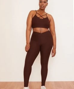 Wolven Reversible Crisscross Four-Way Recycled Top - Chai Activewear + Athleisure 9 Wolven Reversible Crisscross Four-Way Recycled Top - Chai Activewear + Athleisure