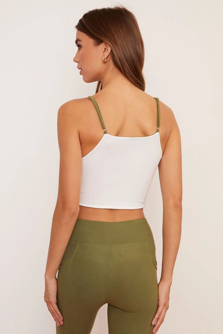Wolven Reversible Crisscross Four-Way Recycled Top - Eucalyptus Activewear + Athleisure Wolven Reversible Crisscross Four-Way Recycled Top - Eucalyptus Activewear + Athleisure