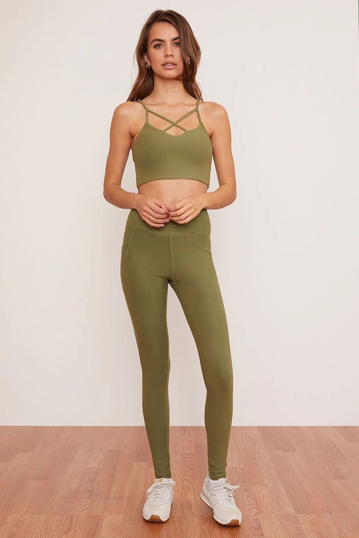Wolven Reversible Crisscross Four-Way Recycled Top - Eucalyptus Activewear + Athleisure Wolven Reversible Crisscross Four-Way Recycled Top - Eucalyptus Activewear + Athleisure