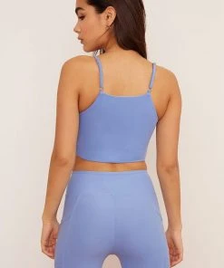 Wolven Activewear + Athleisure Reversible Crisscross Four-Way Recycled Top - Juniper