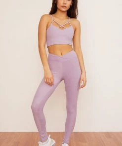 Wolven Reversible Crisscross Four-Way Recycled Top - Lavender