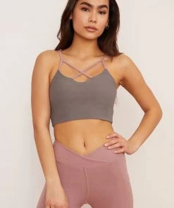 Wolven Reversible Crisscross Four-Way Recycled Top - Salt