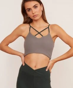Wolven Reversible Crisscross Four-Way Recycled Top - Thyme 2 Wolven Reversible Crisscross Four-Way Recycled Top - Thyme
