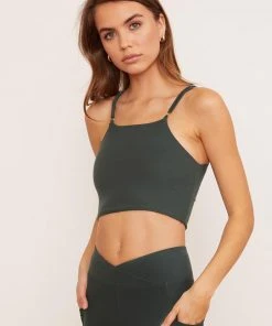 Wolven Reversible Crisscross Four-Way Recycled Top - Thyme 4 Wolven Reversible Crisscross Four-Way Recycled Top - Thyme