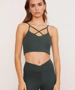 Wolven Reversible Crisscross Four-Way Recycled Top - Thyme