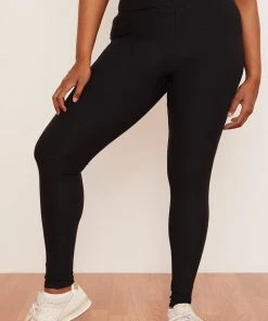 Wolven Recycled Crossover Pocket Legging - Onyx