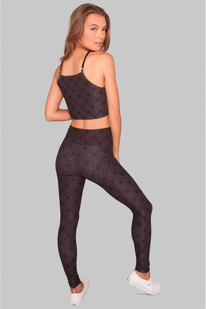 Wolven Activewear + Athleisure Crossover Recycled Legging With Pockets - Summit Wolven Activewear + Athleisure Crossover Recycled Legging With Pockets - Summit