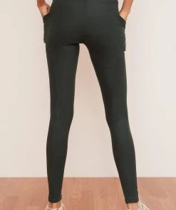 Wolven Recycled Crossover Pocket Legging - Thyme Activewear + Athleisure 2 Wolven Recycled Crossover Pocket Legging - Thyme Activewear + Athleisure