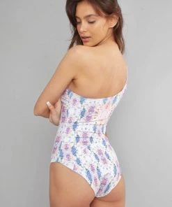 Wolven Reversible One Shoulder Recycled Swimsuit - Elektriflora