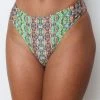 Wolven Recycled Ruched Hipster Bikini Bottom - Fauna Swim