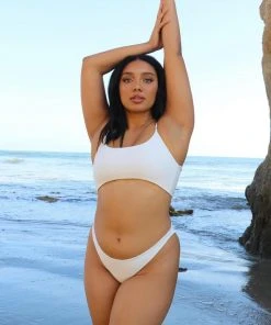 Wolven Reversible Ruched Recycled Swimsuit Top - Harmony