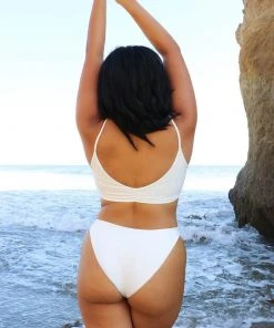 Wolven Reversible Ruched Recycled Swimsuit Top - Harmony