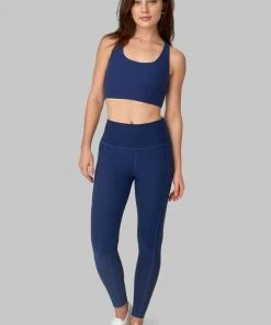 Wolven Recycled Legging With Pockets - Indigo Activewear + Athleisure