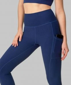 Wolven Recycled Legging With Pockets - Indigo Activewear + Athleisure