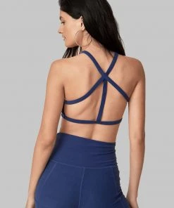 Wolven Recycled Pyramid Top - Indigo Activewear + Athleisure