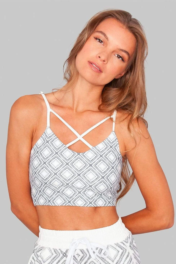 Wolven Crisscross Four-Way Recycled Top - Lineage Activewear + Athleisure Wolven Crisscross Four-Way Recycled Top - Lineage Activewear + Athleisure