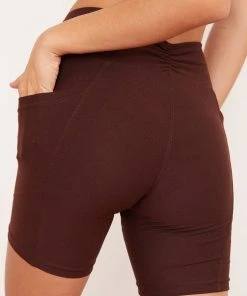 Wolven Recycled Midi Bike Short - Chai