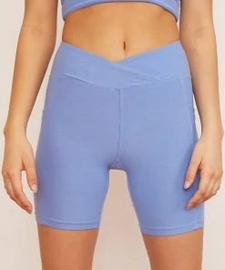 Wolven Recycled Midi Bike Short - Juniper