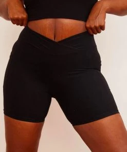 Wolven Recycled Midi Bike Short - Onyx