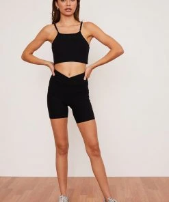 Wolven Recycled Midi Bike Short - Onyx